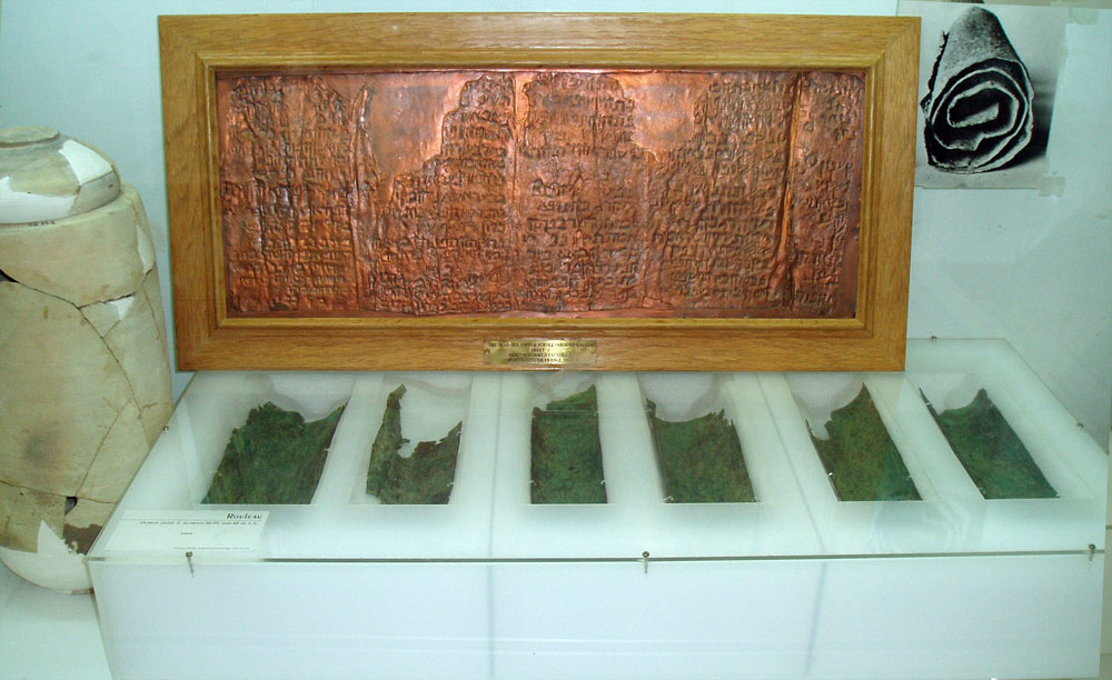 Copper Scroll fragments on display