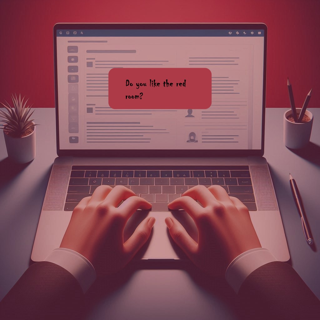 Symbolic illustration of the Red Room internet legend